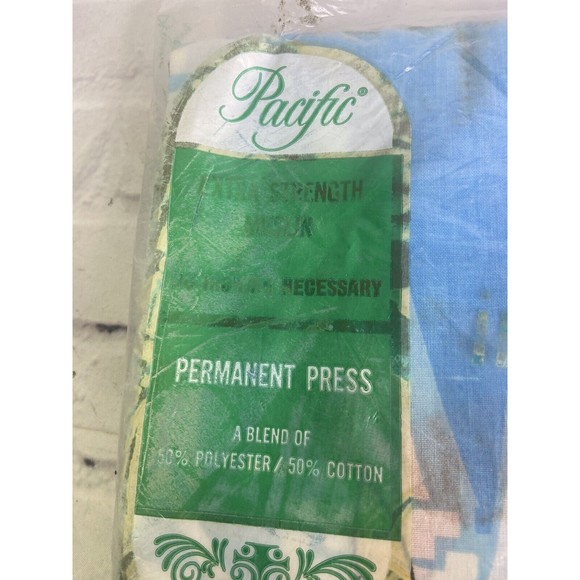 Vintage Disney Pacific Muslin Twin Flat Sheet Mickey Mouse Huey Dewey Louie - Picture 7 of 12